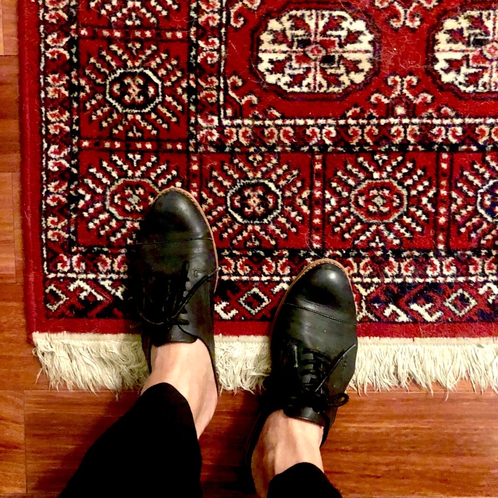 Leather mules